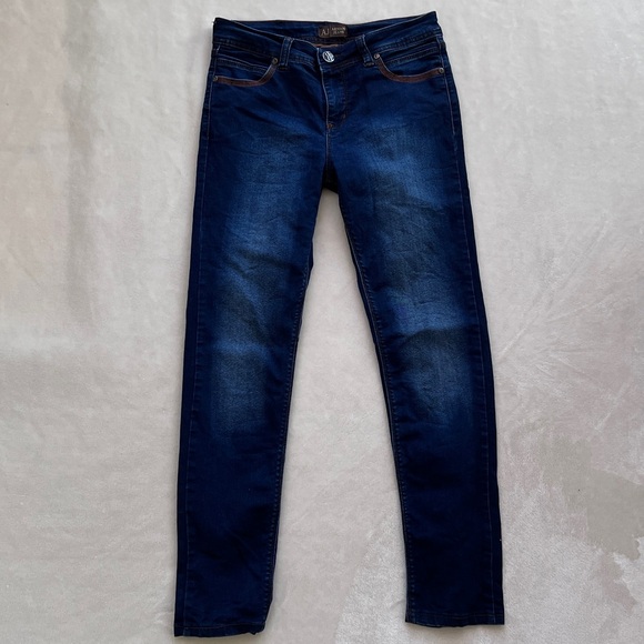 Armani Jeans Denim - Armani Jeans Vintage Y2K Mid Rise Dark Wash Limited Edition Straight Leg Jean
